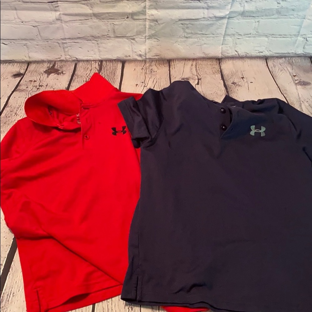 UNDER ARMOUR Performance Polo Shirts- size YLG